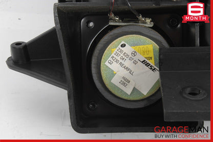 03-08 Mercedes R230 SL500 Rear Left Seat Belt Retractor Luggage w/ Speaker OEM