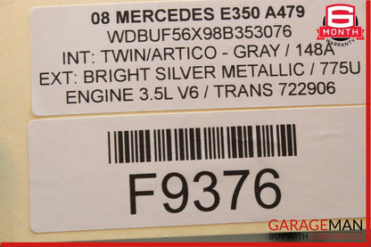 03-08 Mercedes E350 CLS550 GL450 CL600 Sirius Satellite Radio Receiver OEM