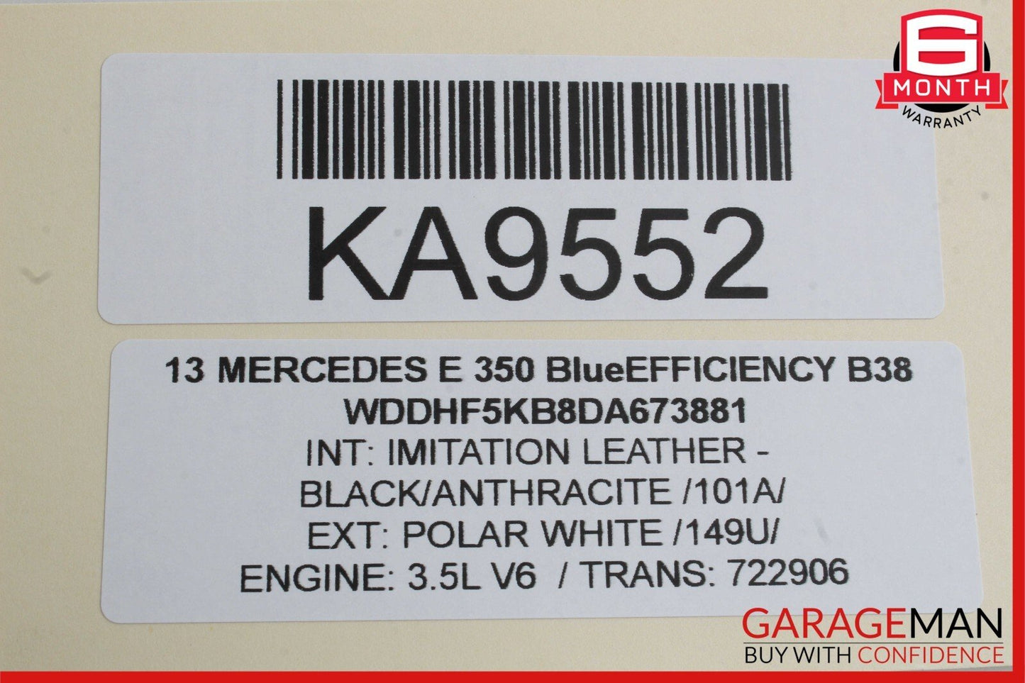 10-16 Mercedes W212 E350 E550 Front Right Side Door Window Regulator Motor Unit