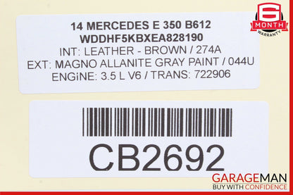 10-16 Mercedes W212 E350 E550 Front Left Top Upper Control Arm OEM