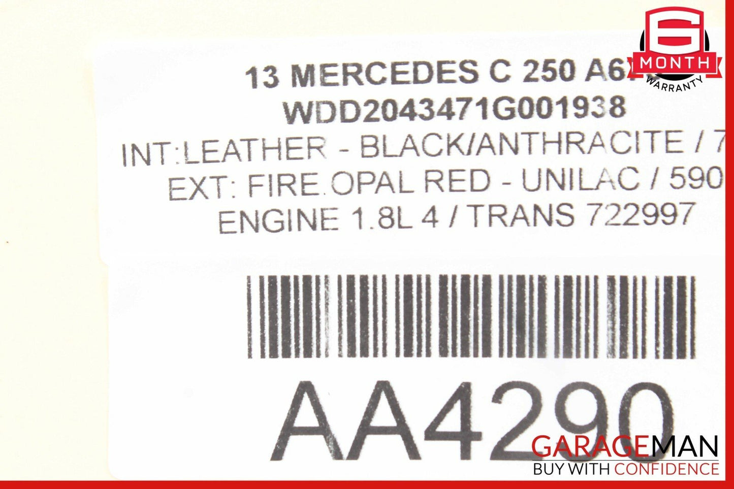 08-15 Mercedes W204 C250 C350 Rear Right / Left Side Upper Trailing Control Arm