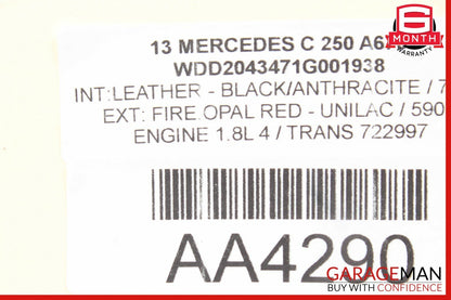 08-15 Mercedes W204 C250 C350 Rear Right / Left Side Upper Trailing Control Arm