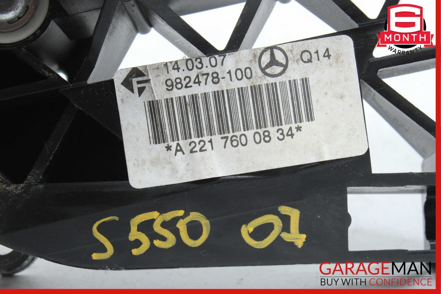 07-13 Mercedes W221 S400 S550 Rear Right Exterior Door Handle Keyless Go Blue