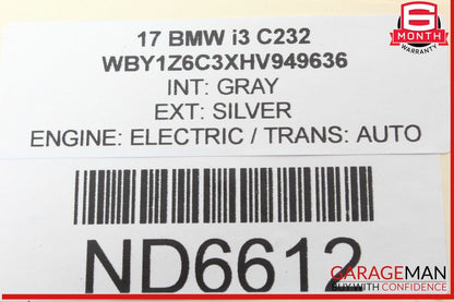 14-17 BMW i3 I01 Hybrid Lane Departure Camera Control Module Unit 9316923 OEM