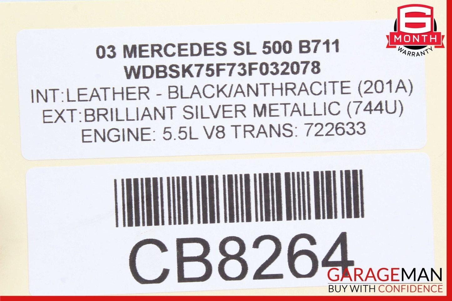 03-11 Mercedes SL500 CLS350 E350 Front Left Side Lower Wishbone Control Arm