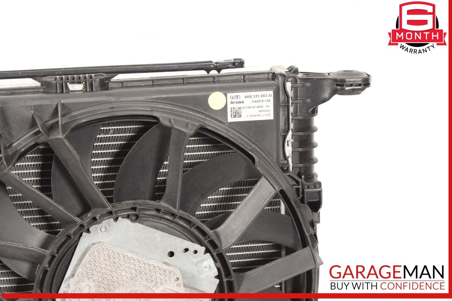 12-18 Audi A8 A7 Engine Cooling Radiator w/ Fan Assembly OEM