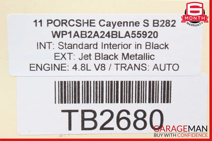 11-14 Porsche Cayenne 958 S Steering Column Trim Cover Black 7P5953516A OEM