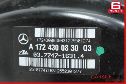 12-16 Mercedes R172 SLK250 Master Cylinder Power Brake Booster 1724300830 OEM