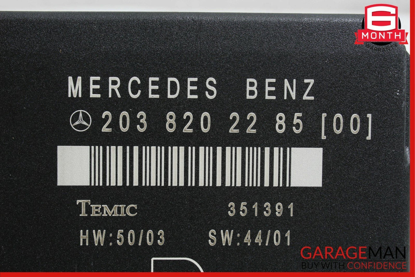 01-07 Mercedes W203 C230 C240 C320 Rear Right Door Control Module 2038202285 OEM