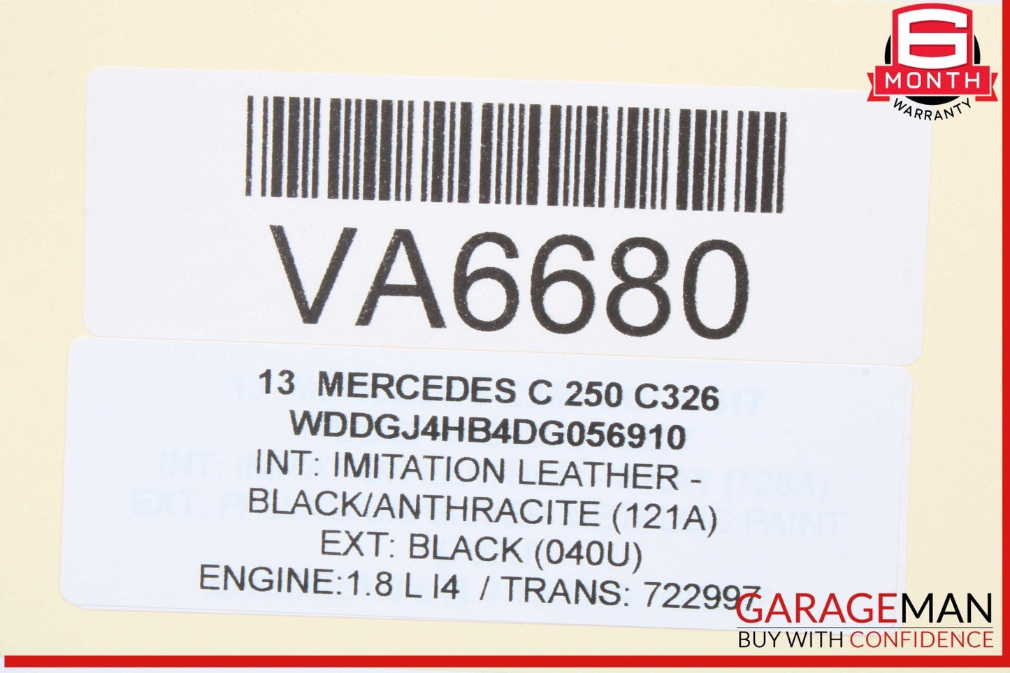 12-14 Mercedes W204 C250 CGI Dash AC A/C Air Vent Grill Left Side OEM