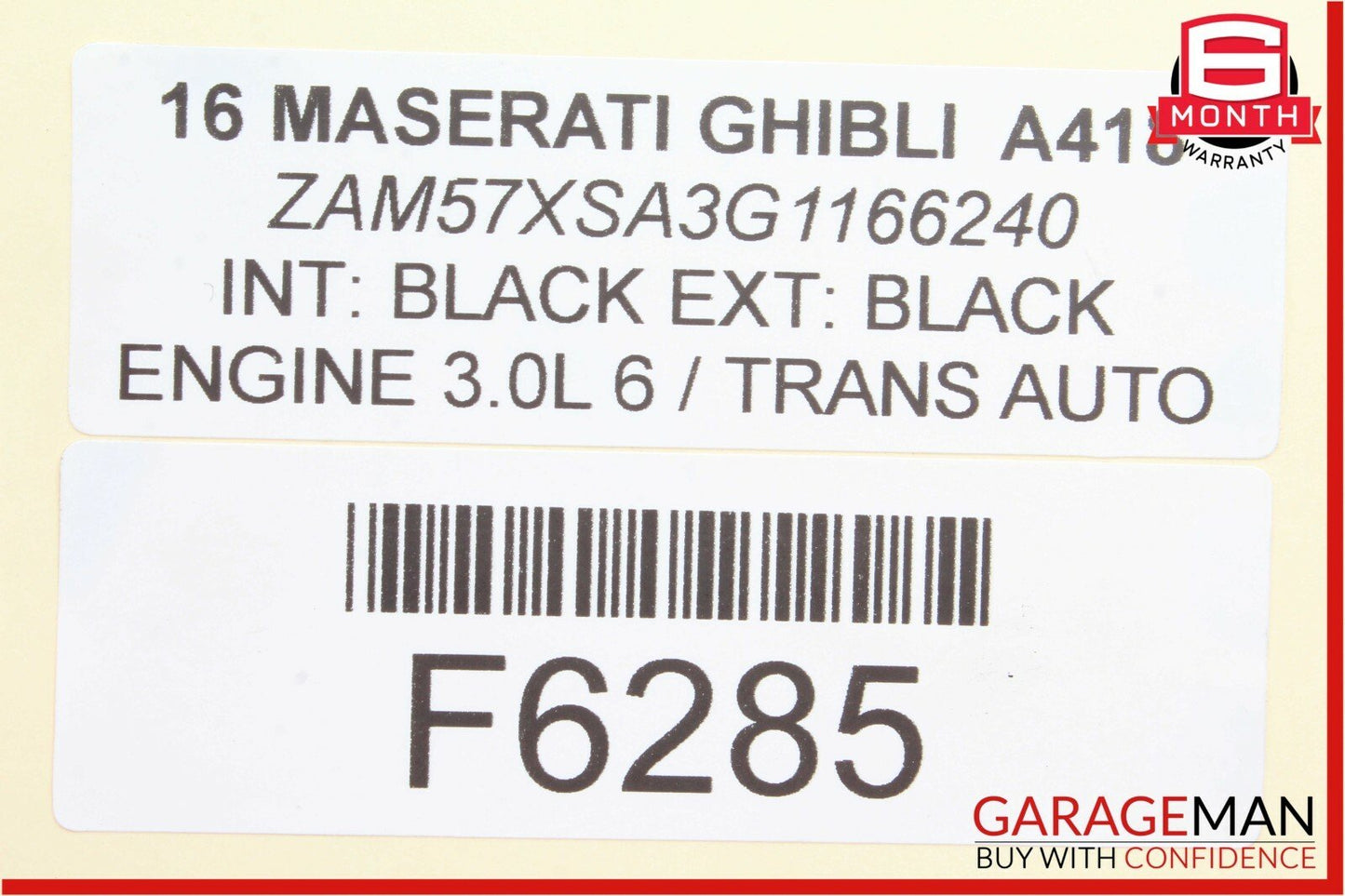 14-17 Maserati Ghibli Right Side Intake Air Cleaner Filter Box Assembly OEM