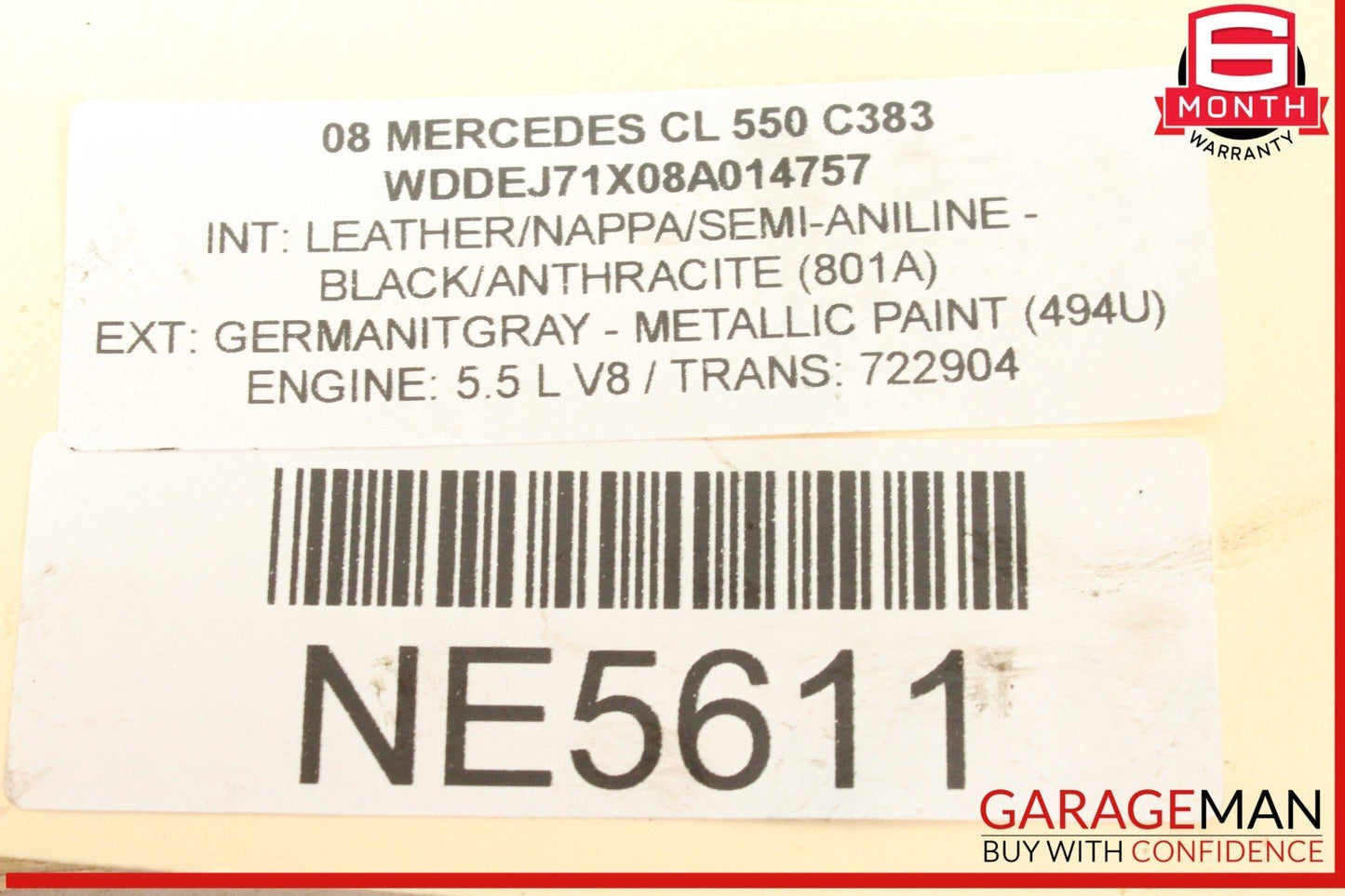 07-14 Mercedes W216 CL550 Front Left Driver Side ABC Hydraulic Shock Strut OEM