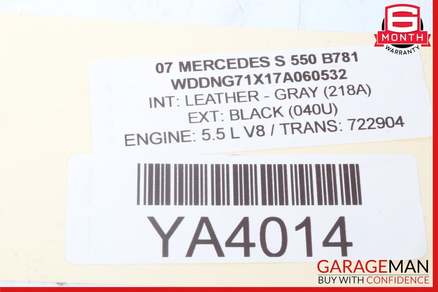 07-09 Mercedes W221 S550 S600 Front Right Passenger Side Fog Light Lamp OEM