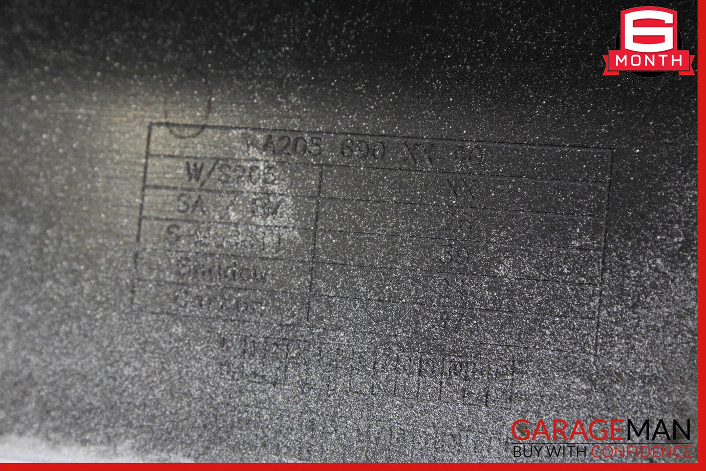 15-20 Mercedes W205 C300 AMG Right Side Skirt Rocker Panel Silver OEM
