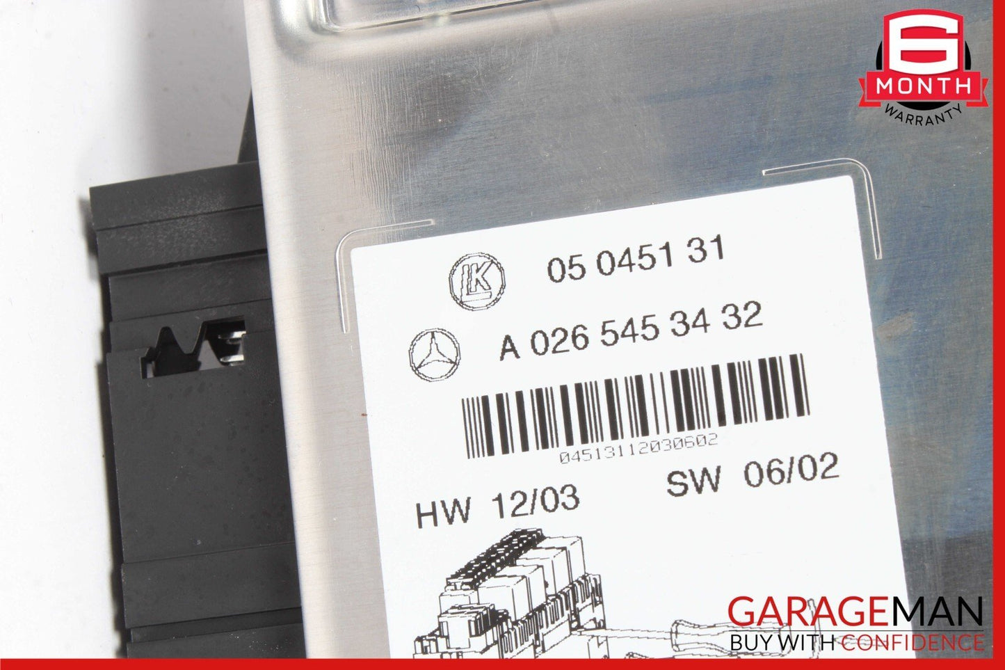 03-12 Mercedes R230 SL500 SL550 SL65 AMG Rear SAM Fuse Box Relay Module OEM