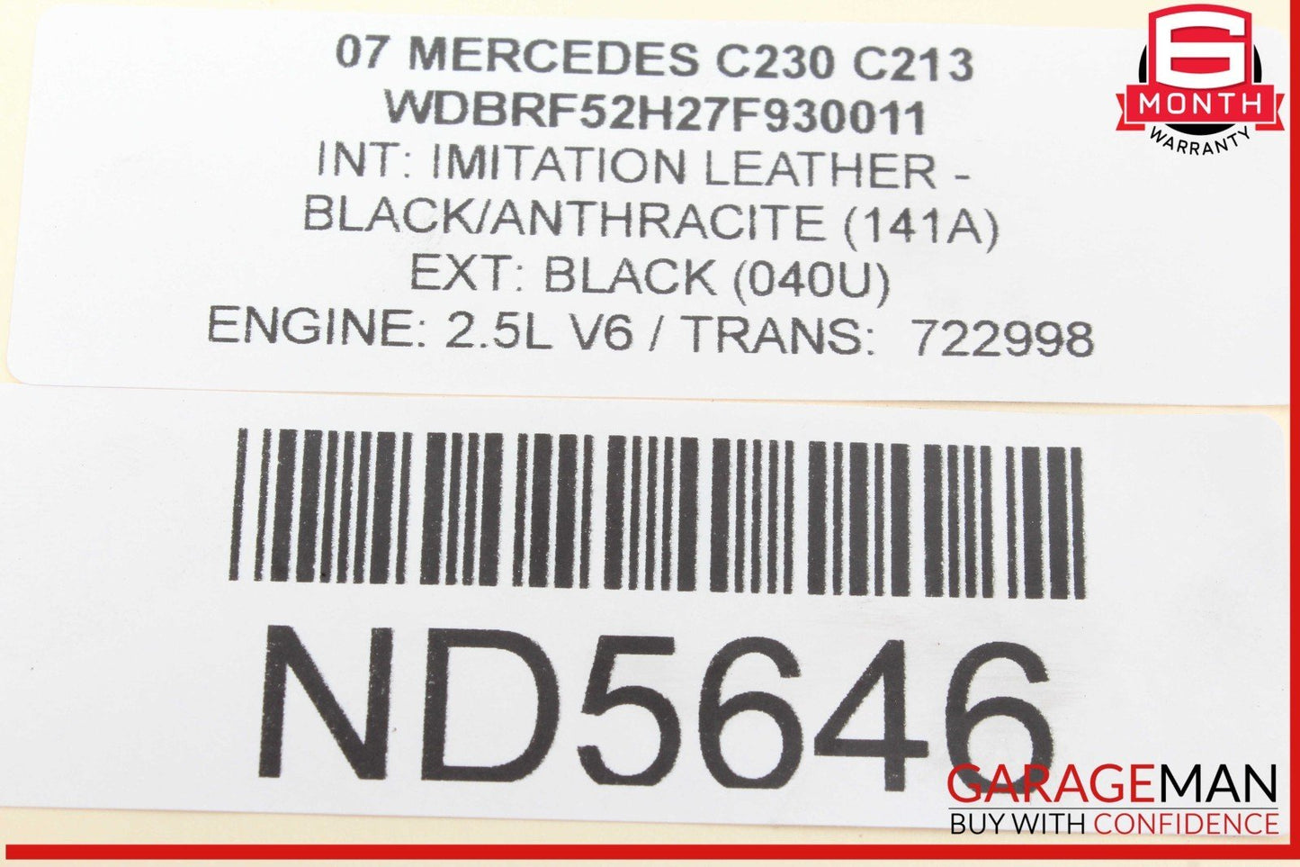 03-11 Mercedes W203 C230 CLK500 CLS350 Bosch Engine Starter Motor 0061510501 OEM