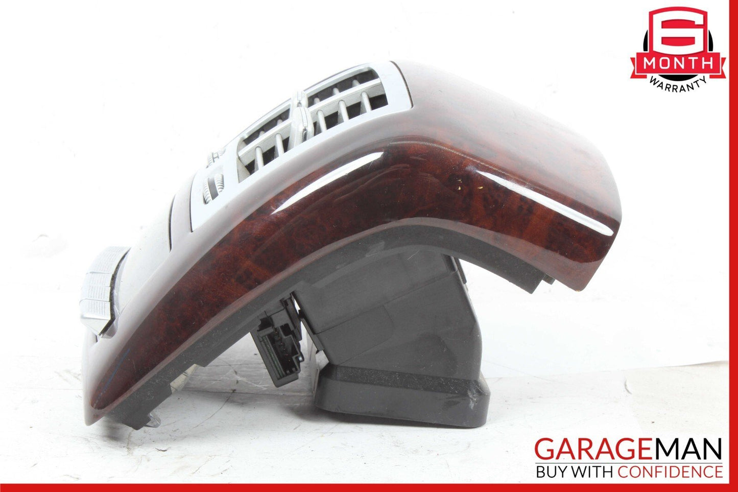 07-13 Mercedes W221 S600 S400 Rear Center Console A/C Air Vent Trim Wood OEM
