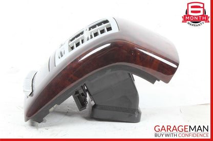 07-13 Mercedes W221 S600 S400 Rear Center Console A/C Air Vent Trim Wood OEM
