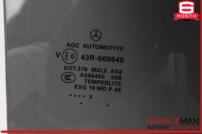 13-19 Mercedes X166 GL450 GLS550 Rear Right Passenger Side Door Window Glass OEM