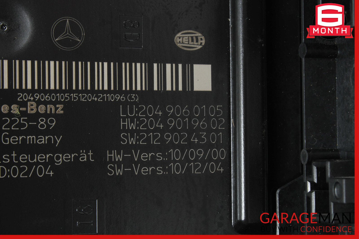 12-14 Mercedes W204 C250 C350 C300 Rear Fuse Relay Box Module 2049060105 OEM