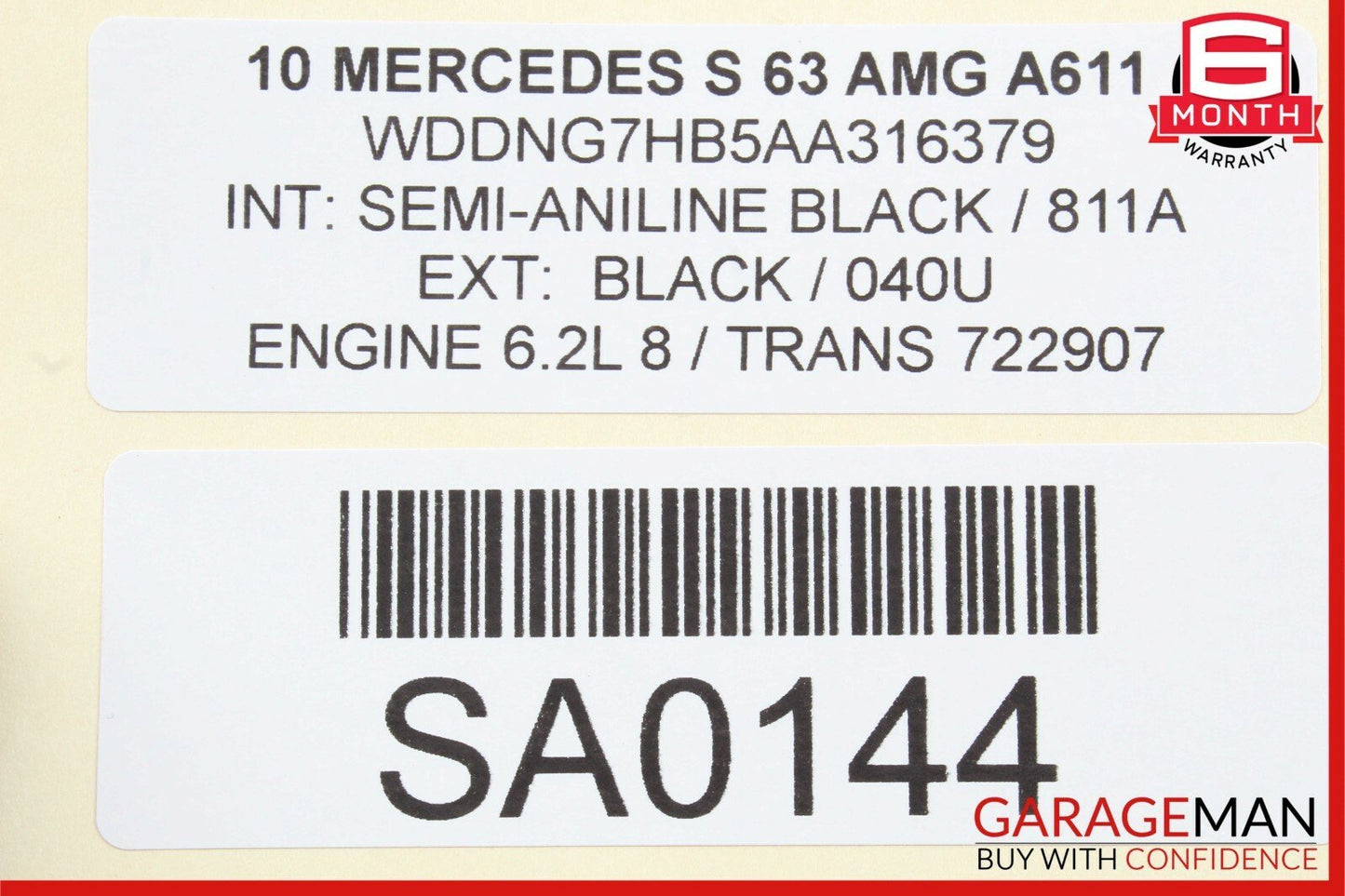 07-13 Mercedes W221 S550 Front Left Driver Side Exterior Door Shell Panel Black