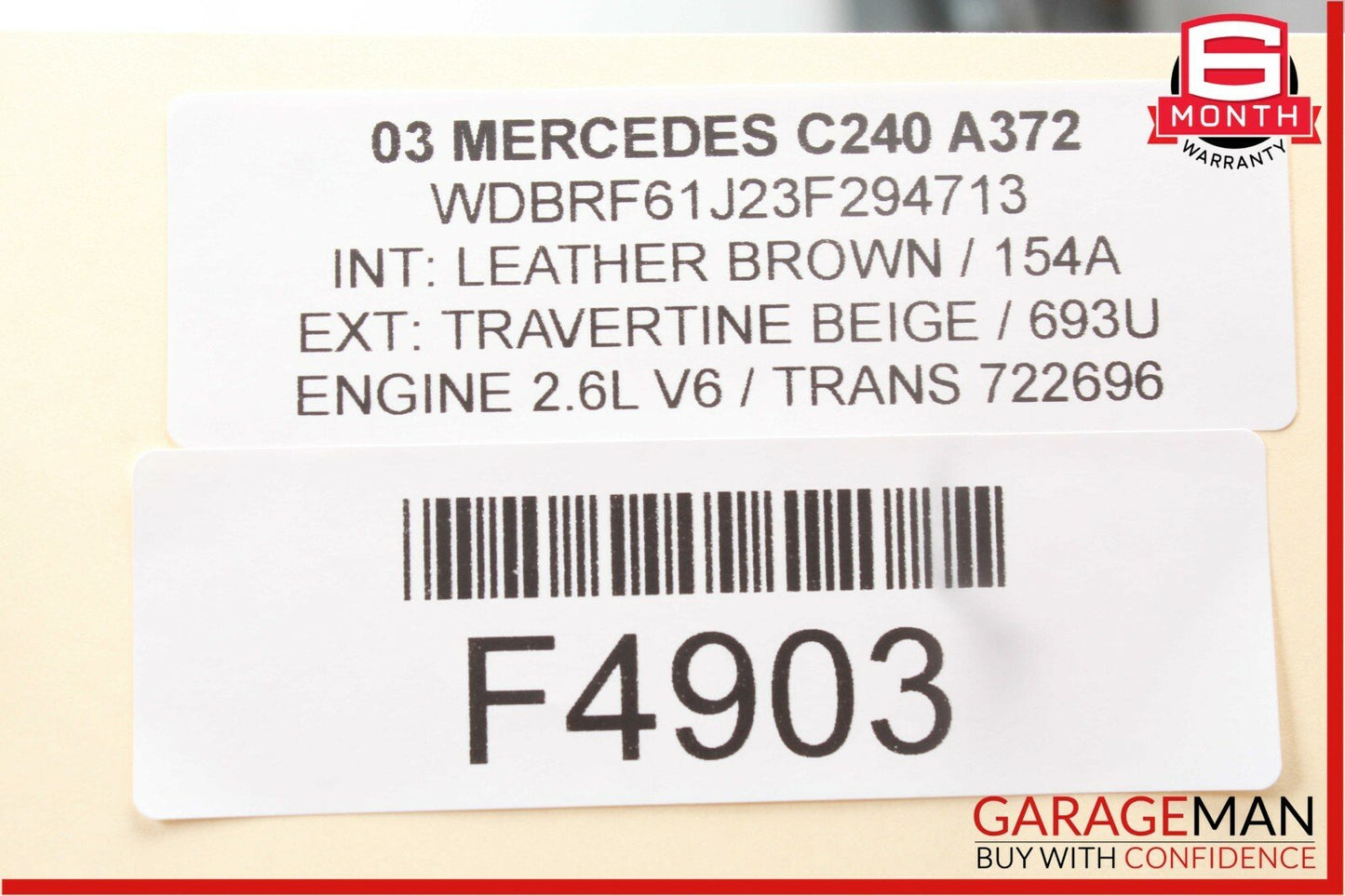 02-05 Mercedes W203 C230 Coupe Front Right Side Door Lock Latch Actuator OEM
