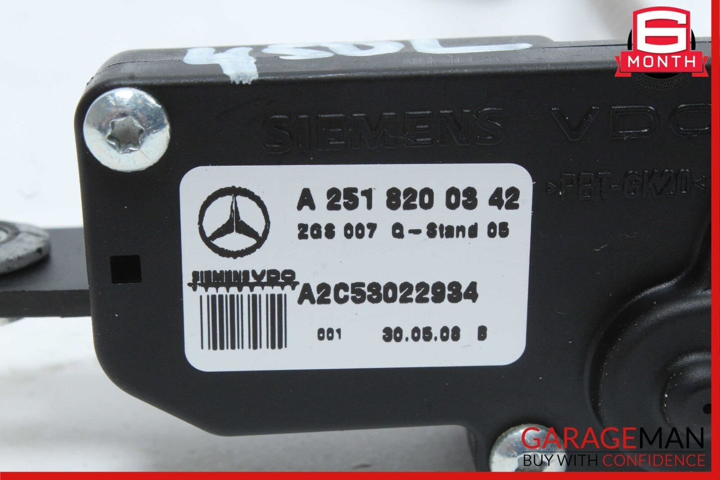 06-12 Mercedes GL350 GL450 ML350 Rear Left Side Quarter Window Regulator Motor