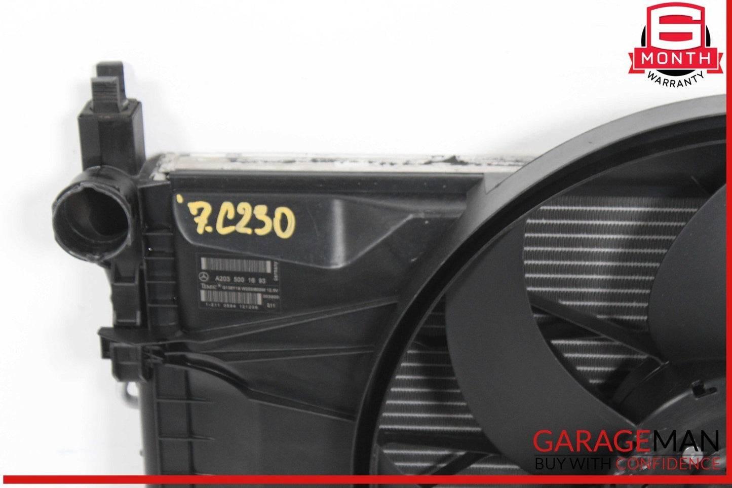 05-09 Mercedes W203 C230 C350 CLK350 Engine Radiator Cooling Fan Motor OEM