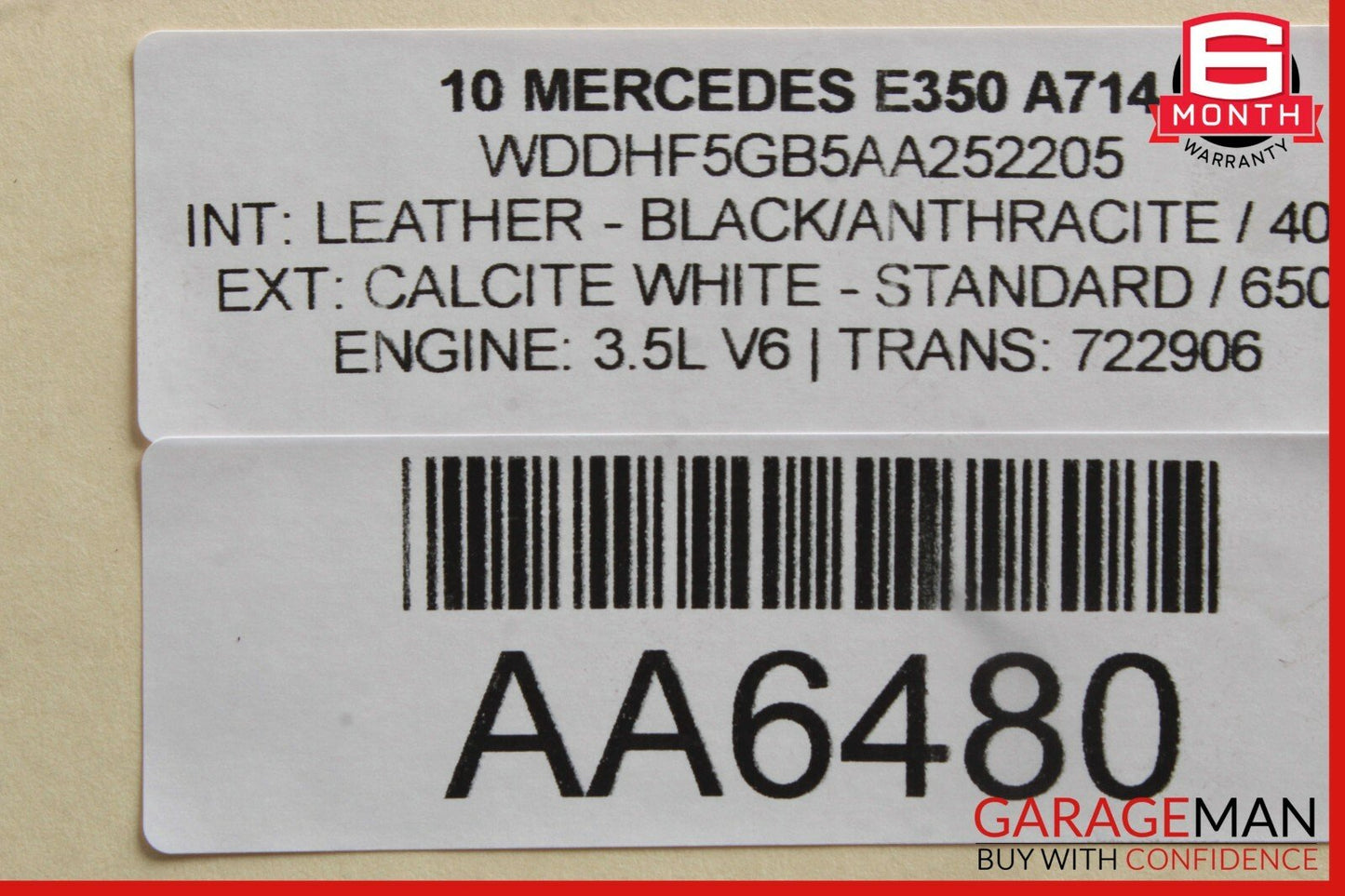 10-16 Mercedes W212 E350 E550 Front Right Side Door Window Regulator Motor Unit