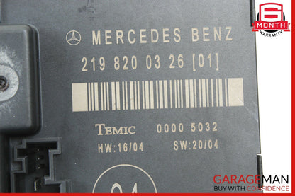 06-11 Mercedes W219 CLS500 CLS550 Rear Right Passenger Door Control Module OEM