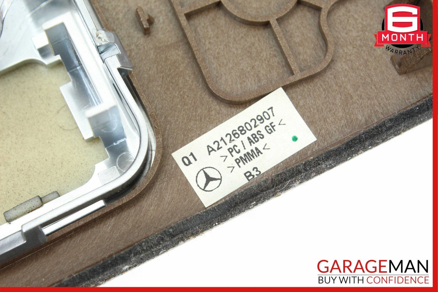 10-13 Mercedes W212 E350 E400 E63 Center Console Switch Trim Cover Bezel Wood