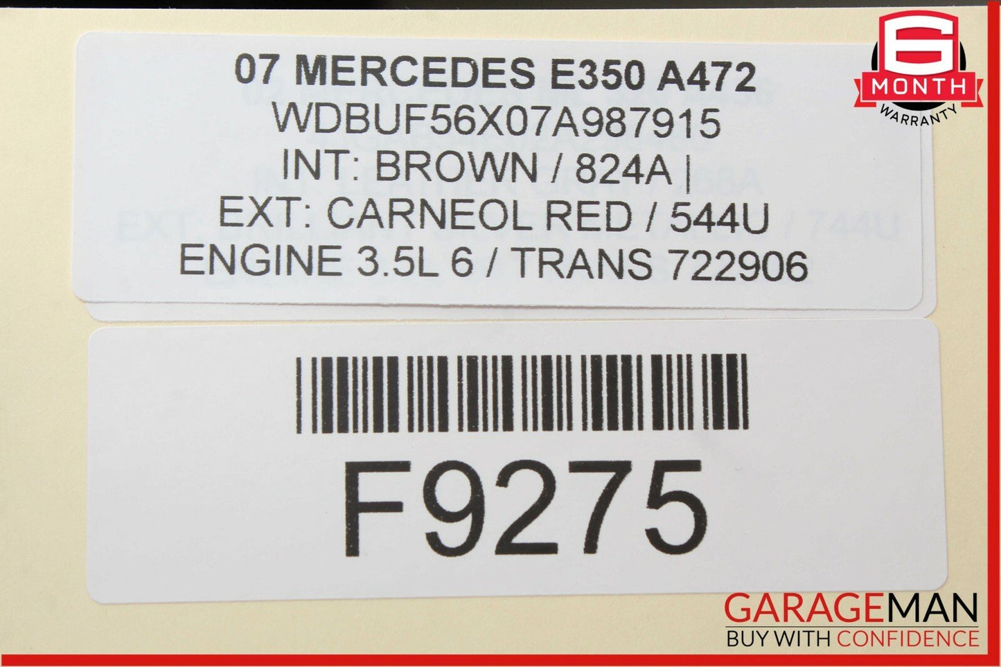 03-09 Mercedes E350 CLS500 Front Right Hood Bonnet Hinge Support Bracket Red