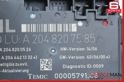 08-14 Mercedes W204 C250 C350 Sedan Rear Left Side Door Control Module Unit