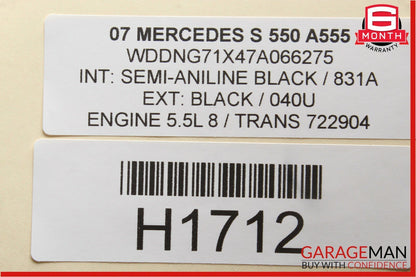 07-13 Mercedes S550 CL65 AMG Front Right Side Seat Control Switch Set OEM