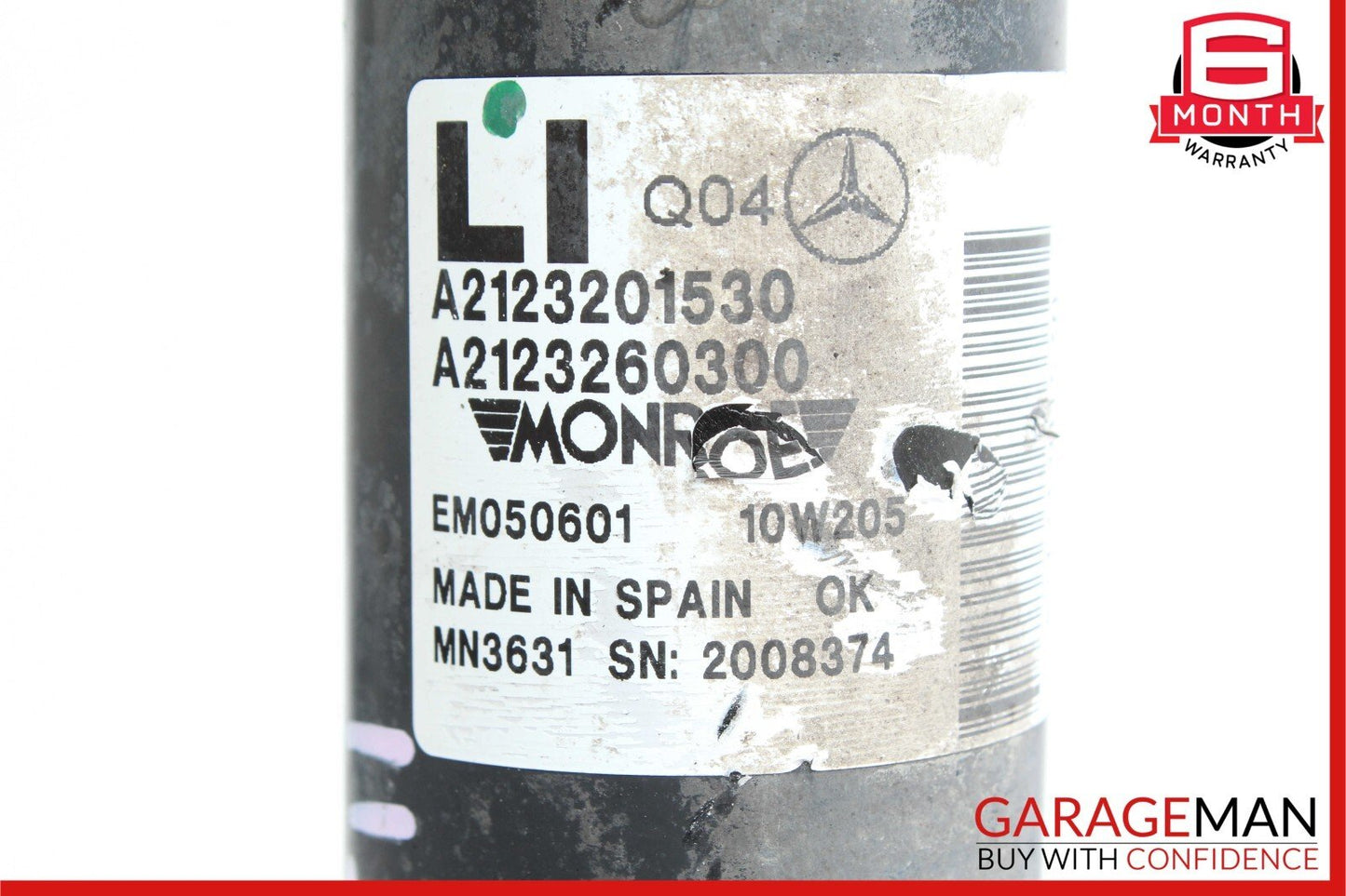 10-16 Mercedes W212 E500 E550 4Matic Rear Left Side Shock Absorber Strut AWD