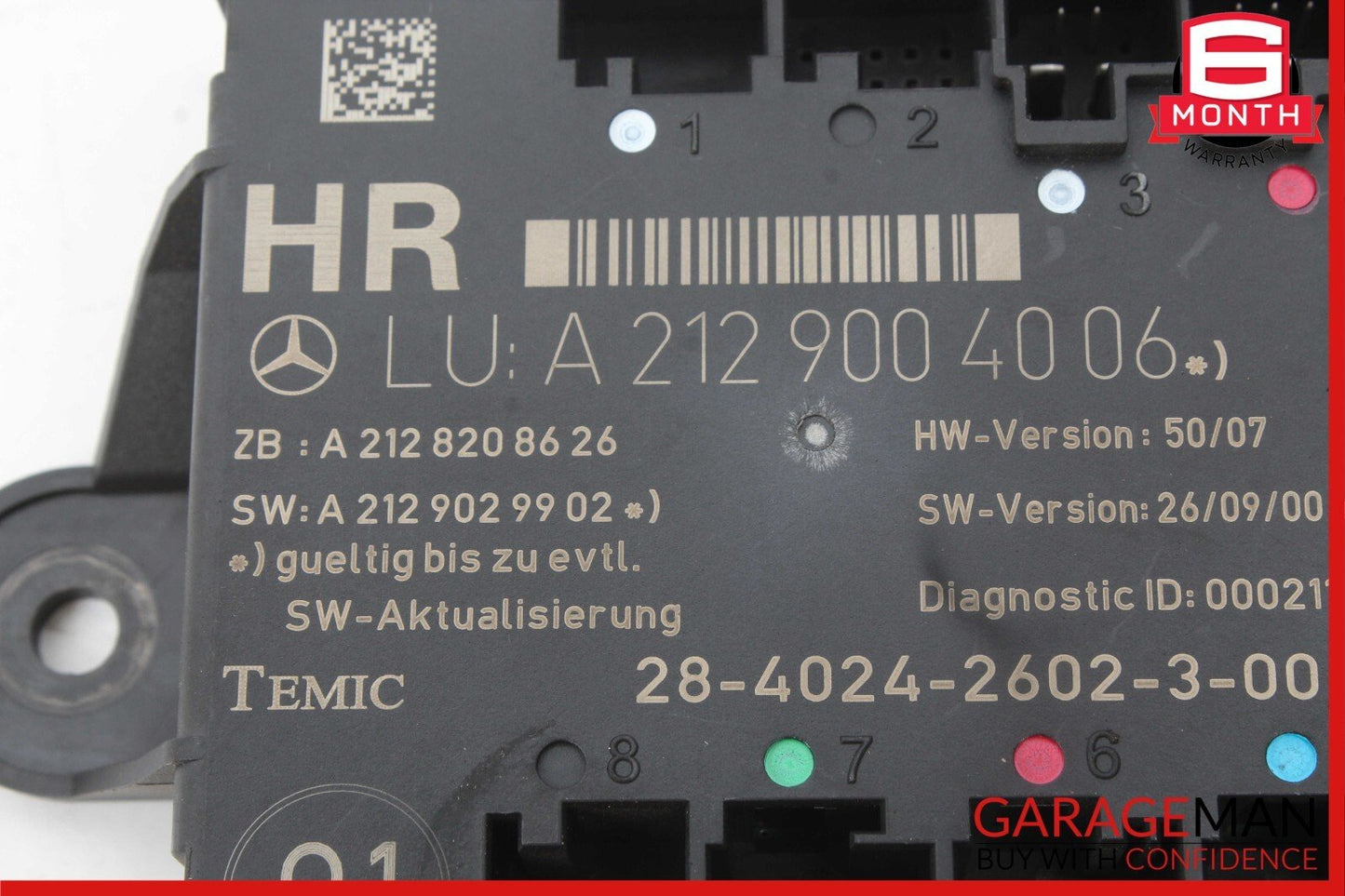 08-18 Mercedes GLK350 C250 C300 CLS550 Rear Right Side Door Control Module Unit