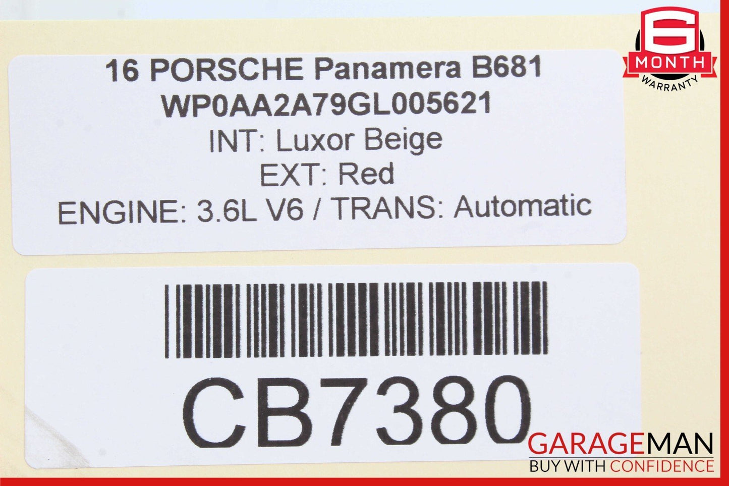 10-16 Porsche Panamera 970 Rear Left / Right Side Upper Center Control Arm OEM