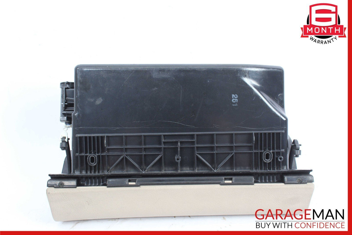 96-99 Mercedes W210 E430 E320 Glove Box Compartment Cup Holder Beige OEM