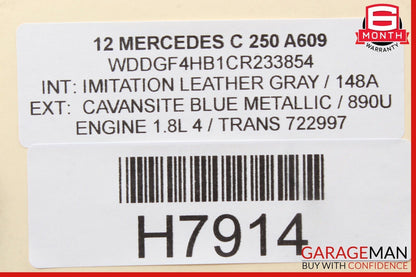 08-14 Mercedes W204 C250 C300 C350 Front Left Door Window Regulator Motor Unit