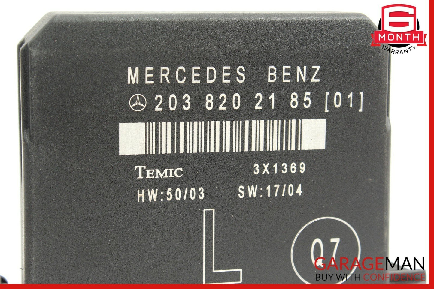01-07 Mercedes W203 C230 Rear Left Driver Side Door Control Module OEM