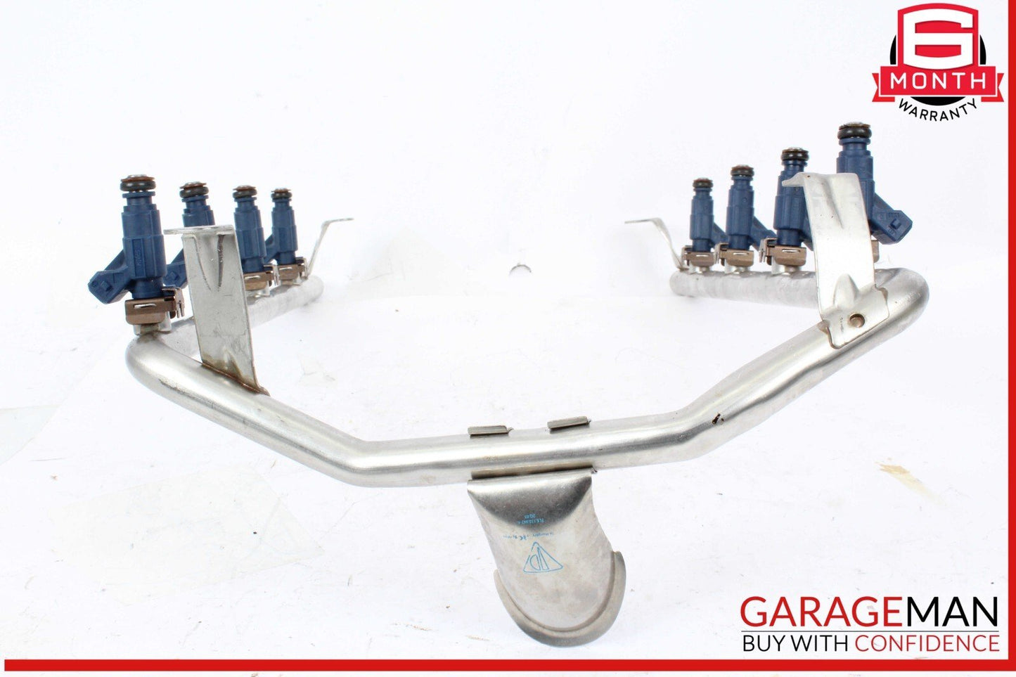03-06 Porsche Cayenne Turbo 955 Fuel Injection Rail Fuel Pipe w/ Injectors
