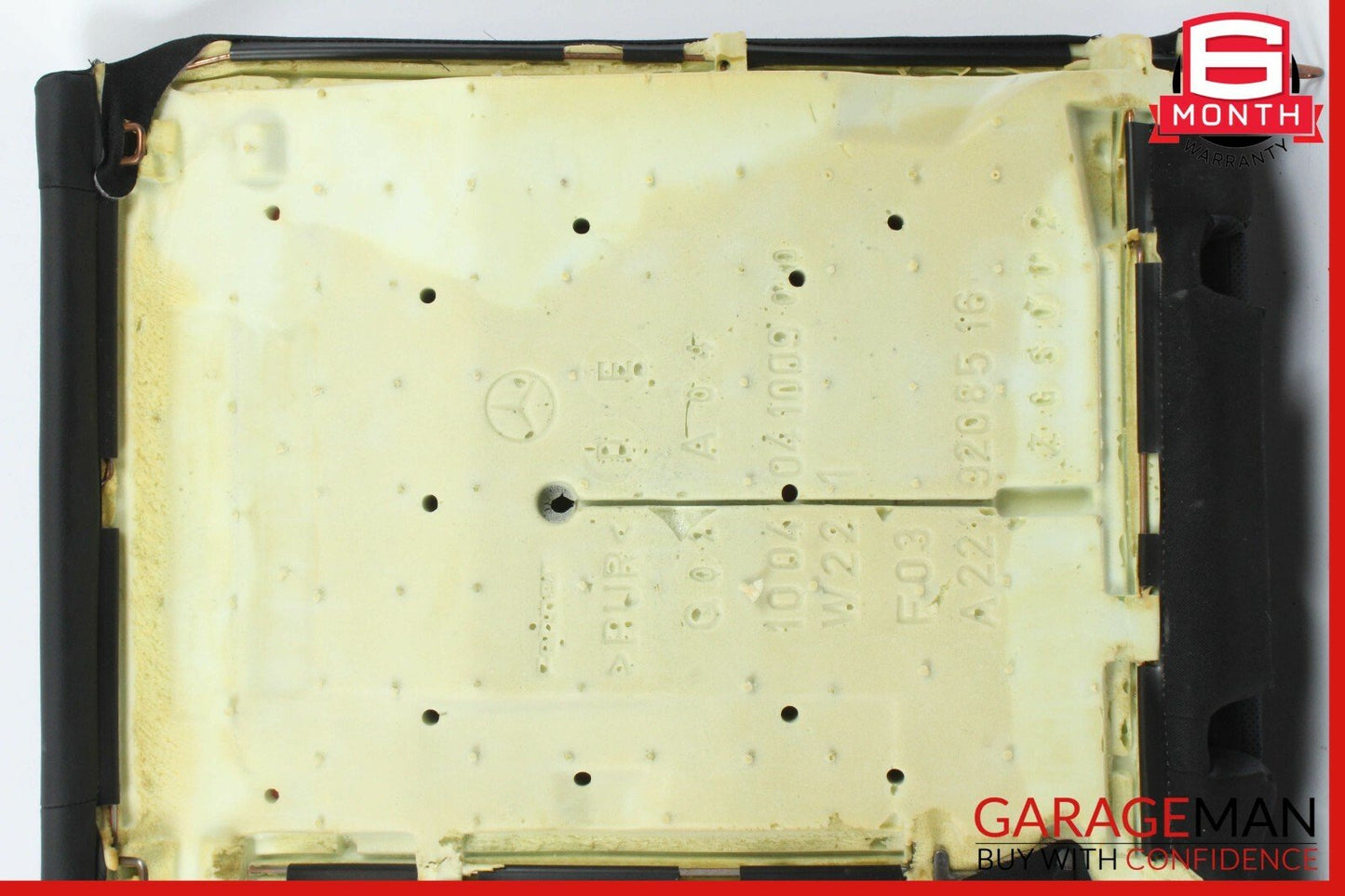 10-13 Mercedes W221 S550 Rear Back Top Upper Seat Cushion Assembly Anthracite