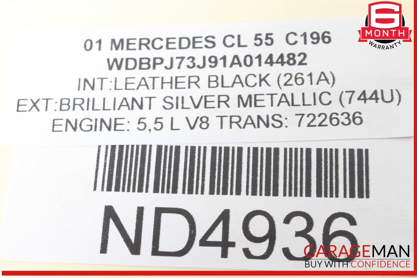 00-06 Mercedes W215 CL55 AMG Rear Left or Right Side Suspension Control Arm OEM