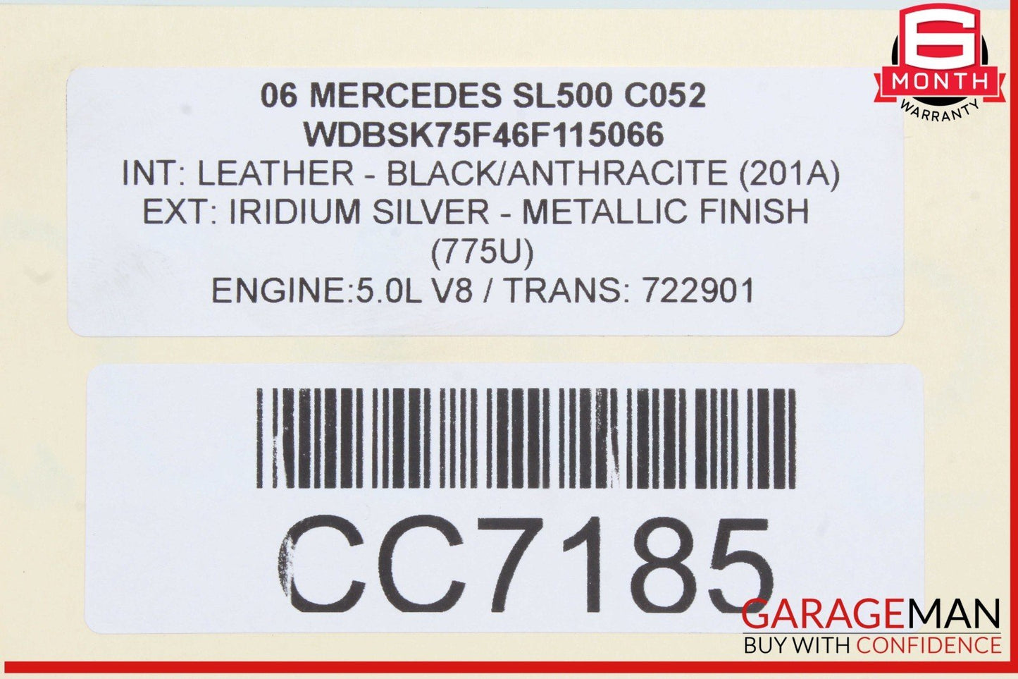 03-06 Mercedes R230 SL500 SL600 SL55 AMG Engine Motor Cooling Radiator OEM