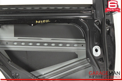 10-16 Mercedes W212 E350 E63 AMG Sedan Rear Left Side Door Shell Black OEM