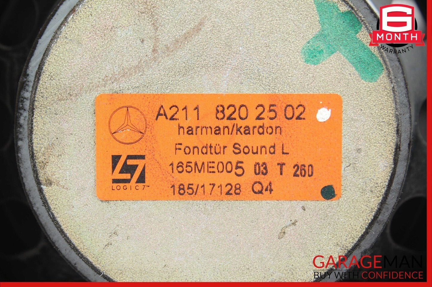 03-06 Mercedes W211 E500 Rear Right & Left Side Door Audio Sound Speaker Set OEM