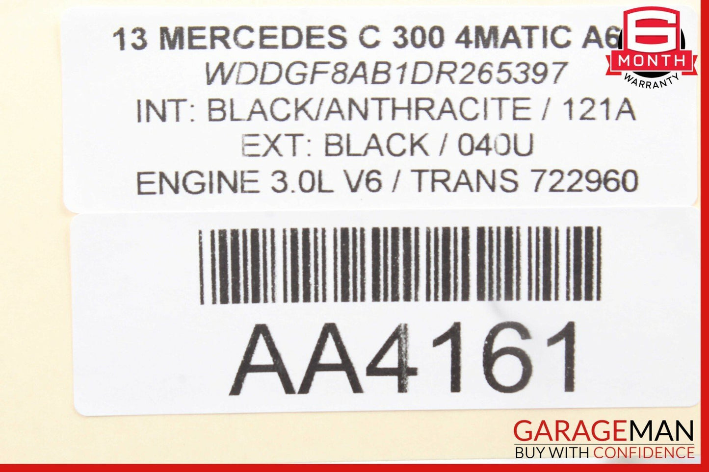 08-14 Mercedes W204 C250 C300 Rear Trunk Lid Tailgate Release Open Handle OEM
