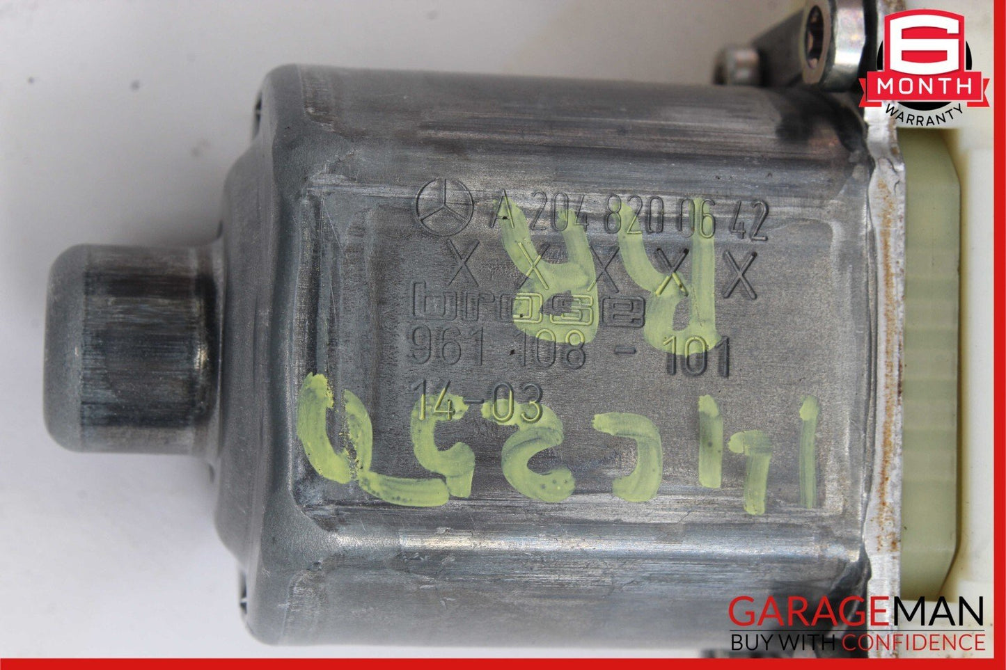 08-16 Mercedes GLK350 E350 C250 Rear Right Side Door Window Regulator Motor Unit