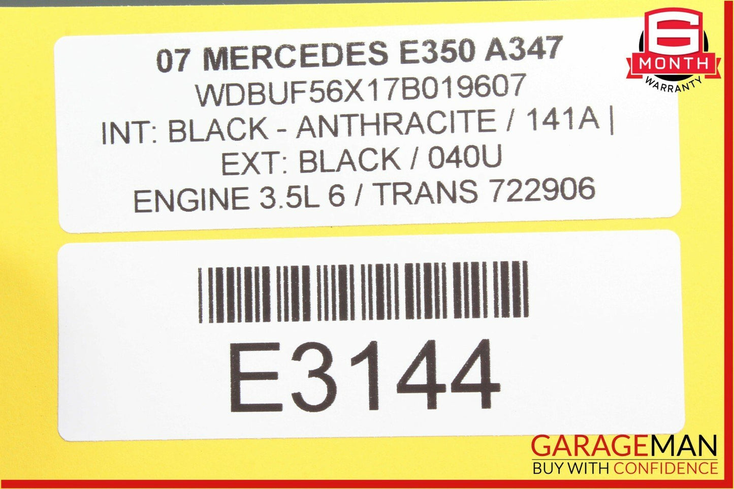 03-09 Mercedes W211 E350 E320 E550 Rear Right Passenger Door Lock Latch Actuator