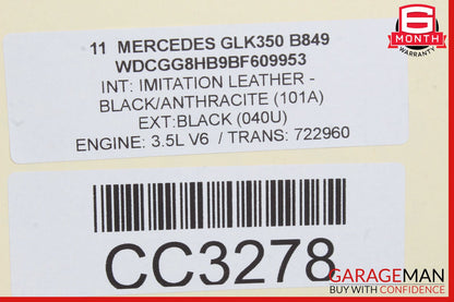 10-12 Mercedes X204 GLK350 Engine Motor Assembly 3.5L M272 OEM